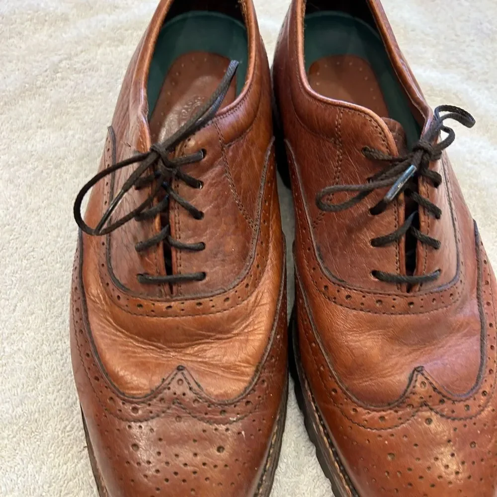 Elegant Brown Leather Derby Shoes